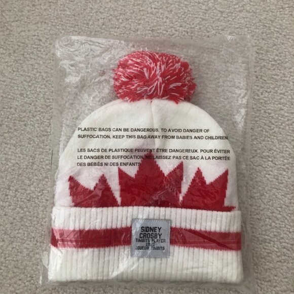 SALE 2 for $26 / 33 Tim Horton's Sidney Crosby Timbits Player 1993 Toque/Pom Hat - Picture 1 of 4